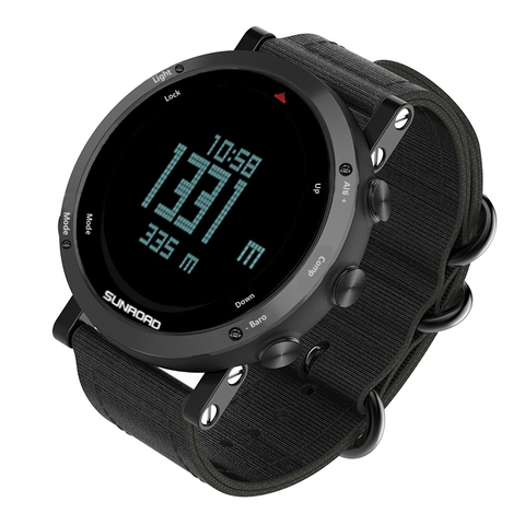 Sunroad-reloj digital deportivo para hombre, cronómetro masculino, altímetro, brújula, podómetro, resistente al agua, con calorías, informal, luminoso ► Foto 1/6