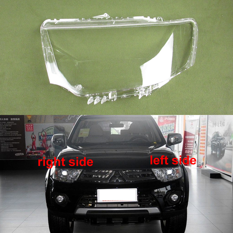 Cubierta de luz para deportes para Mitsubishi Pajero, cubierta de Faro, carcasa transparente para máscara de pantalla ► Foto 1/6