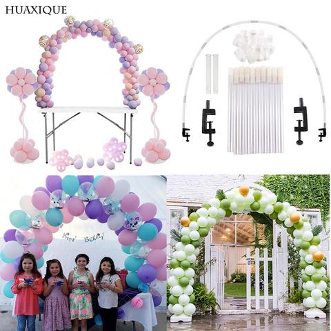 Kit de arco de globos de mesa ajustable de 1,8 m, bricolaje, fiesta de cumpleaños, globos de decoración de la boda, soporte de columna, suministros de fiesta ► Foto 1/6