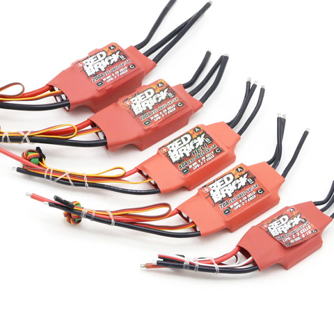 1 piezas de ladrillo rojo 50A/70A/80A/100A/125A/200A sin escobillas ESC controlador electrónico de velocidad 5 V/3A 5 V/5A BEC para FPV Multicopter ► Foto 1/6