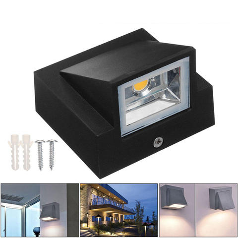 Lámpara LED de pared de un solo cabezal, 5W, 10W, COB, candelabro de pared del porche, iluminación interior de paisaje de exterior, AC110, 220V ► Foto 1/5