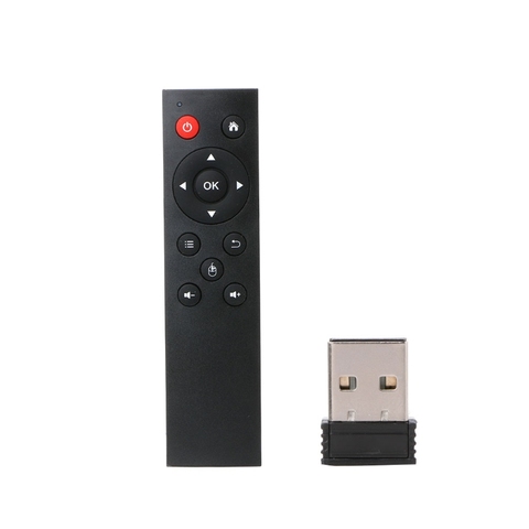 ALITER-mando a distancia con teclado y ratón inalámbrico, 2,4G, para PC, Android, TV Box, Control Universal de plástico negro ► Foto 1/6