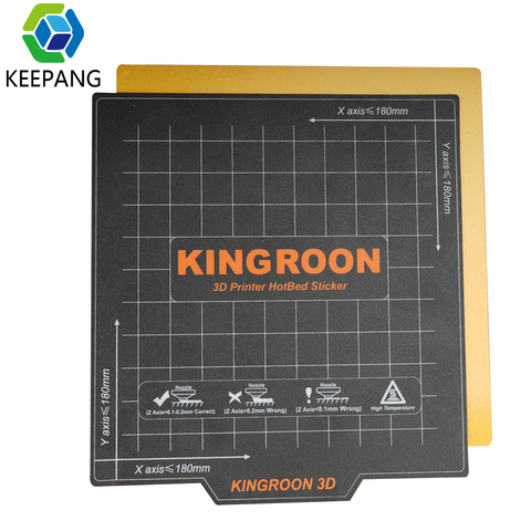 Papel térmico para impresora 3D, adhesivo magnético Flexible de 2 capas, plataforma para impresora 3D, cinta de cama caliente de 180x180mm para KP3S KP3 ► Foto 1/6