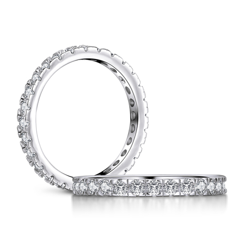 LESF las mujeres anillo de Plata de Ley 925 geométrico Simple único anillo de compromiso ► Foto 1/6