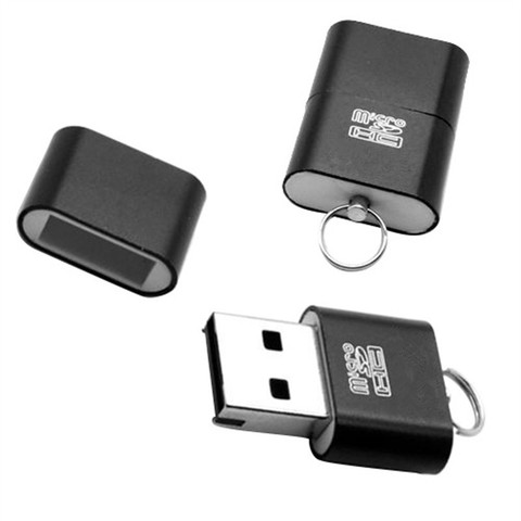 Interfaz USB 2,0 de alta velocidad, adaptador de lector de tarjeta de memoria Micro SD TF T-Flash, portátil y ligero, venta al por mayor ► Foto 1/6