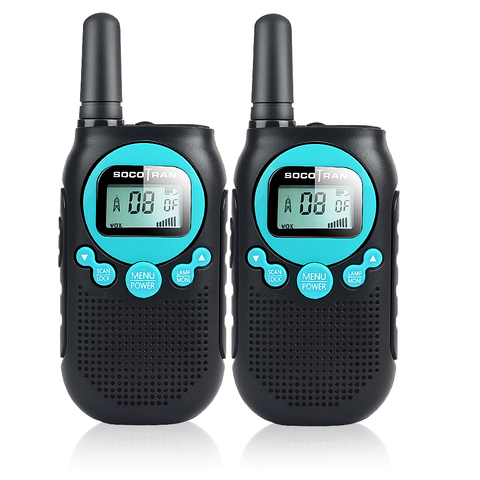 SOCOTRAN SC-R40 niño walkie talkie 2 uds PMR446 Licencia Libre RADIO 8CH dos radio amador Código de Privacidad batería recargable ► Foto 1/6