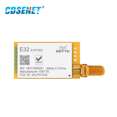 LoRa SX1278 SX1276 915 MHz Módulo de radiofrecuencia E32-915T30D 1W 915 MHz transmisor receptor inalámbrico iot ► Foto 1/5