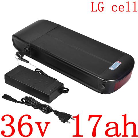 Batería de litio para bicicleta eléctrica, 36V, 17Ah, 14Ah, 13Ah, 10Ah, con celda LG para motor de 36 voltios, 8Fun, 500W, 350W y 250W ► Foto 1/5