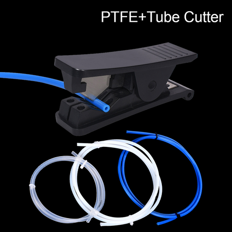 Piezas de impresora 3D, tubo de teflón transparente, filamento de 2x4MM, 1,75 MM, cortador de tubo para V6 j-head Hotend V5 Bowden, RepRap ► Foto 1/6