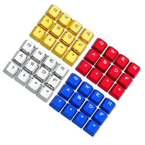12 unids/set para galvanoplastia teclado de juego clave tapas de botón conjunto de teclados accesorios de computadora de galvanoplastia ► Foto 1/6