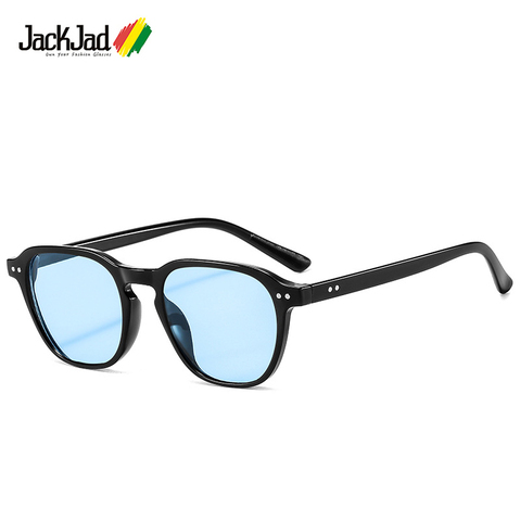 JackJad 2022 De moda estilo cuadrado tinte océano lente gafas De Sol dos puntos gafas con remaches De diseño De marca, gafas De Sol, gafas De Sol 3397 ► Foto 1/6