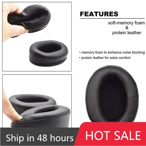 Brainwavz-Cojines de Almohadillas para oreja de espuma en ángulo para ATH-M50X, repuesto de 110mm x 90mm, HM5, para Sony MDR V6, compatible con muchos auriculares ► Foto 1/5