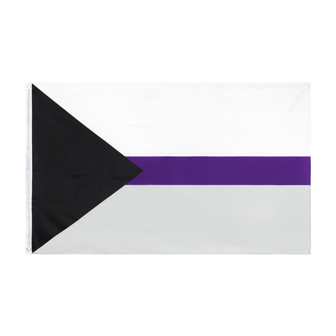 Bandera Demi asexual del orgullo Demi asexual, 90x150cm, LGBTQIA Ace ► Foto 1/6