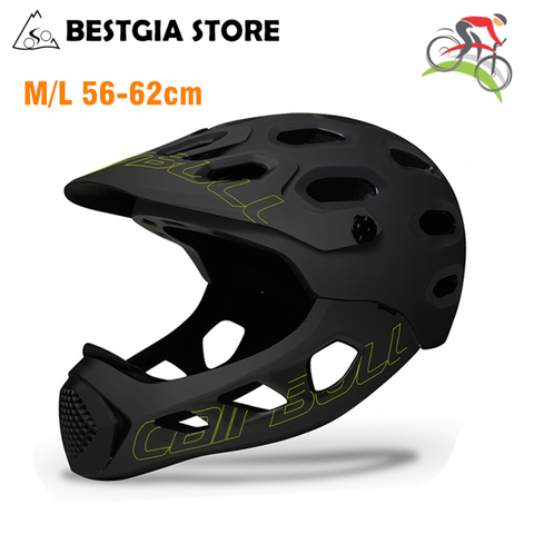 Casco de bicicleta para adulto, cobertura completa, para ciclismo de montaña o de carretera, máscara completa DH MTV, BMX ► Foto 1/6