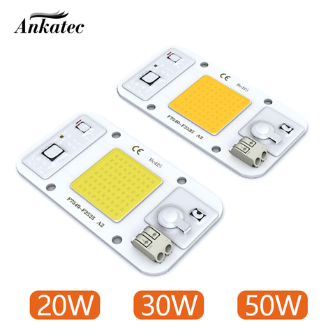 CHIP LED COB AC110V 220V, sin soldadura, 20W, 30W, 50W, diodo emisor de luz blanca fría, matriz LED ► Foto 1/6