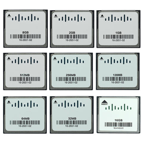 CF 8G 2G 1G 512M 256M 128M 64M 32MB Flash compacto tarjeta de memoria adecuado para servidor de grado industrial de la máquina herramienta CNC router ► Foto 1/6