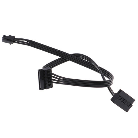 Para Lenovo interfaz de placa principal pequeño 4Pin a dos SATA SSD Cable de alimentación 1 Pza 45CM Cable MINI 4 Pin Turn 2 SATA fuente de alimentación ► Foto 1/6