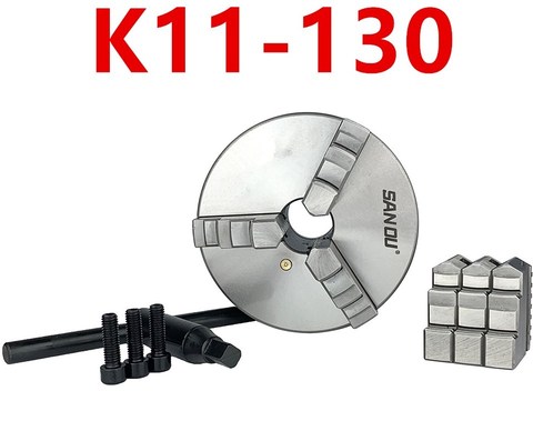 SAN OU K11-130-Portabrocas de torno de tres mordazas, accesorio de herramienta de torno de 130mm ► Foto 1/3