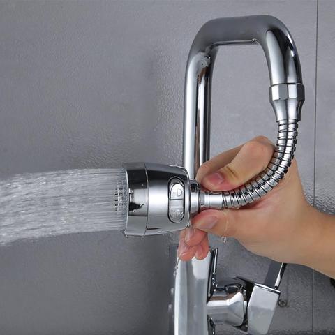 Boquilla Flexible de 360 grados para ahorro de agua, grifo para fregadero de cocina, extensor de grifo ► Foto 1/6