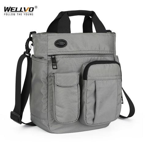 Bolso bandolera multifuncional para hombre con agujero para auriculares bolso de viaje de nailon impermeable bolsas de almacenamiento de gran capacidad XA11C ► Foto 1/6