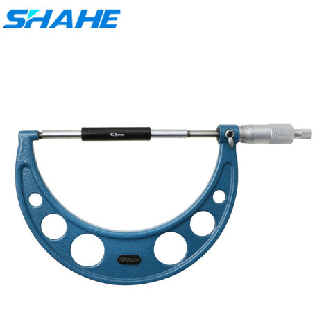 Shahe-micrómetro exterior de alta precisión, herramienta de medición de 125-150mm, de buena calidad, Punta de carburo prémium, 0,01mm ► Foto 1/6