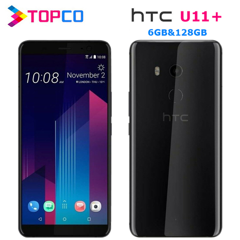 HTC U11 + U11 Plus 128GB Original desbloqueado GSM 3G y 4G Android Teléfono Móvil Octa Core 6,0 