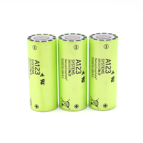 Pilas recargables de fosfato de hierro y litio, A123 26650, ANR26650M1B, 3,2 V, 2500mah, 30C, 70A, 4 Uds. ► Foto 1/6