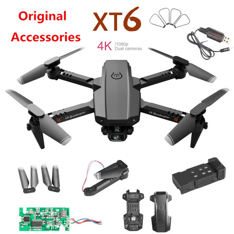 Xt6-mini Dron accesorios originales, batería de 3,7 V, 500Mah, hélice de cuchilla, línea USB, brazo de Dron, para XT6 piezas de repuesto de drones ► Foto 1/6