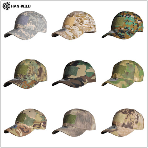 Sombrero de camuflaje HAN WILD, gorras de béisbol para el aire libre, gorras deportivas, gorra de caza, simplicidad, gorras militares de camuflaje, gorra bordada ► Foto 1/6