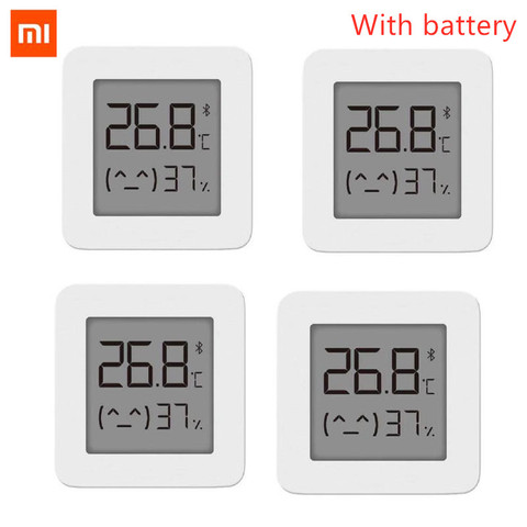 XIAOMI-termómetro eléctrico inteligente Digital Mijia 2, termómetro inalámbrico con Bluetooth, higrómetro, funciona con la aplicación Mijia ► Foto 1/6