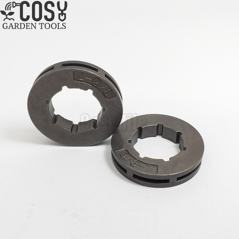 2 uds embrague de piñones llanta 3/8-7T 19mm para Stihl MS360 MS310 Husqvarna 154 254 50 51 55 motosierra 18720 piezas de repuesto ► Foto 1/6