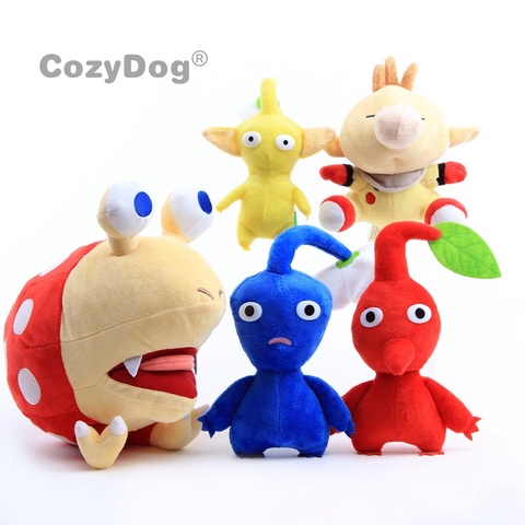 Regalo para niños de 5 estilos, Pikmin, Capitán Olimar, Bulborb, bonitos muñecos de peluche, 14-25cm, regalo para niños, flor amarilla/azul/roja ► Foto 1/6