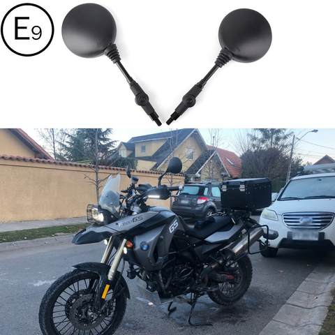 Espejo retrovisor Universal para motocicleta, accesorios para moto, plegable, 10mm, R1200GS para BMW, Yamaha MT07, MT09, MT10 ► Foto 1/6