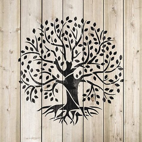30*30cm tamaño DIY Árbol de la vida de la plantilla para pintura en madera de arte en las paredes Scrapbooking álbum grabado casa Decro ► Foto 1/6