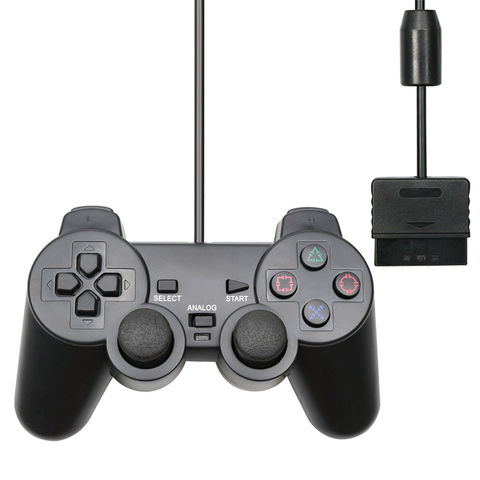 Mando inalámbrico para Sony PS2, mando para Playstation 2, Joystick de  doble vibración, USB, PC