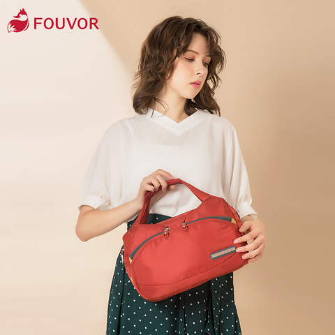 Fouvor-Bolso de mano Oxford para mujer, bandolera de lona de gran capacidad, nailon, 2022-10 ► Foto 1/5