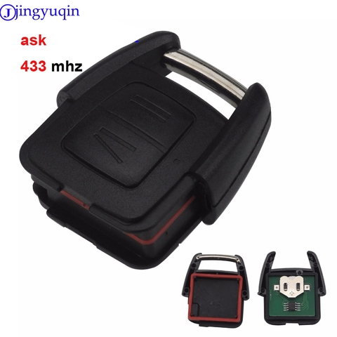 Jingyuqin DELPHI a 433mhz 2 botones de alarma de Control remoto funda de cobertura de mando a distancia para Opel Astra Vectra Zafira ► Foto 1/3