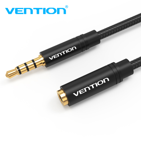 Vention Jack-Cable de extensión de Audio, 3,5mm, macho a hembra, para Huawei P20 lite, estéreo, Cable auxiliar de 3,5mm ► Foto 1/6