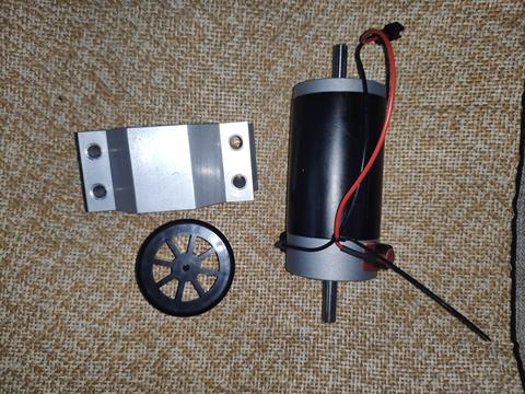 Motor de eje de CNC, 54mm, 300W, 24V + soporte de montaje + ventilador de refrigeración para máquina de tallado de máquina de grabado CNC ► Foto 1/1