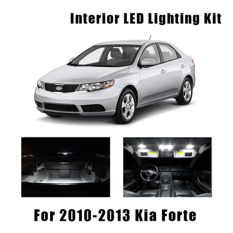 Luz LED blanca Canbus para el Interior del coche, Kit de bombillas para el maletero, lámpara de matrícula de carga, compatible con 2010, 2011, 2012, 2013, Kia Forte, 8 Uds. ► Foto 1/6