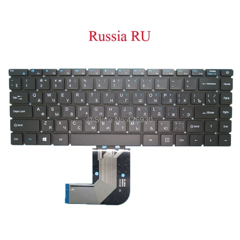 Teclado para ordenador portátil, US RU, para Chuwi, Herobook 14,1, CWI532, YMS-0177-B, MB3181004, Rusia inglés, negro, sin marco, nuevo ► Foto 1/3