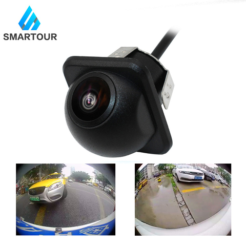 Smartour marcha atrás cámara de 180 grados de visión nocturna de HD auto vista trasera Fishey frente vista cámara para cámara Universal ► Foto 1/6