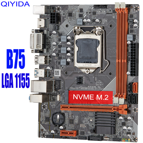 B75 placa base de escritorio M.2 LGA1155 para i3 i5 i7 CPU soporte ddr3 memoria LGA1155 placa base ► Foto 1/6