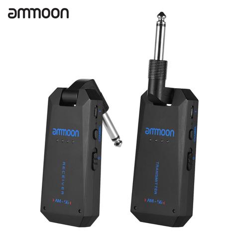 Ammoon-Sistema de guitarra inalámbrico AM-5G, transmisor y receptor de Audio de 5,8G, Banda ISM para amplificador de guitarra bajo eléctrico, piezas de herramientas ► Foto 1/6