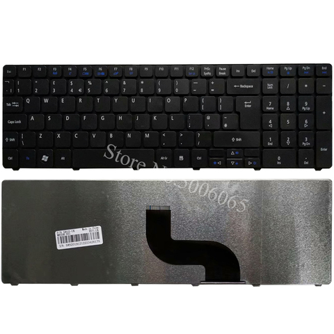 Nuevo Reino Unido teclado del ordenador portátil para Acer Aspire 5750 de 5750G 5253, 5333, 5340, 5349, 5360, 5733 5733Z 5750Z 5750ZG 5253G Reino Unido teclado ► Foto 1/5