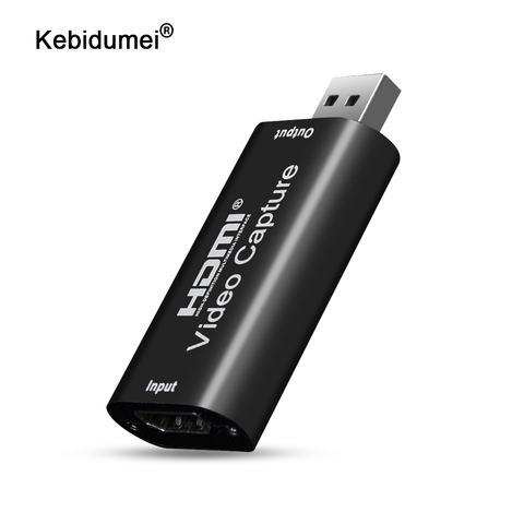 Kebidumei-tarjeta de captura de vídeo USB 2,0 HDMI, caja de grabación de vídeo para PS4, DVD, juegos, videocámara, cámara HD, grabación en vivo ► Foto 1/6