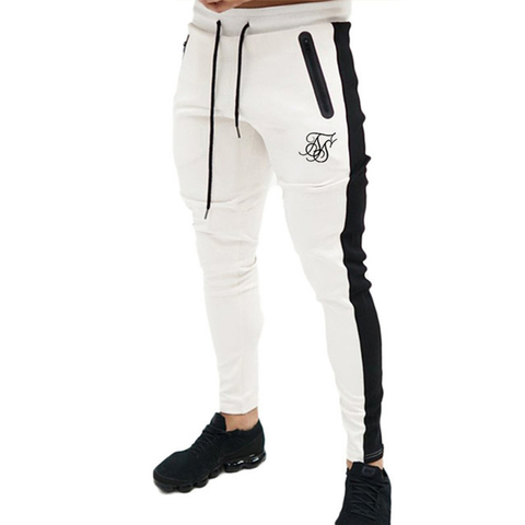 Sik Silk-pantalones de poliéster de alta calidad para hombre, calzas informales para fitness, entrenamiento diario, pantalones deportivos para trotar ► Foto 1/6