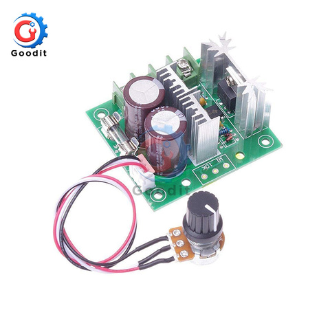 Ajustable controlador de velocidad del Motor de CC PWM DC 12V-40V 400W 10A Control 13kHz ajustable Módulo regulador 24V 36V CCMHC CCMHCW Junta ► Foto 1/6