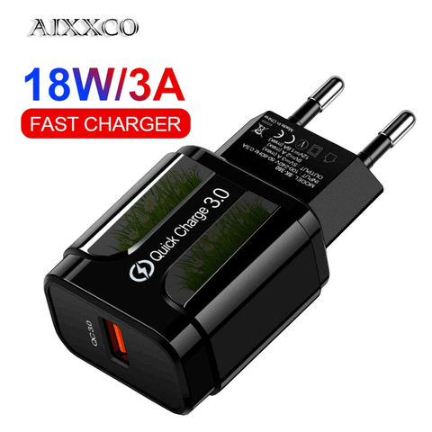 AIXXCO-cargador USB de pared para móvil, Cargador USB de carga rápida 3,0 QC 18W PD QC3.0, para Samsung, Xiaomi, iPhone 8 11 ► Foto 1/6