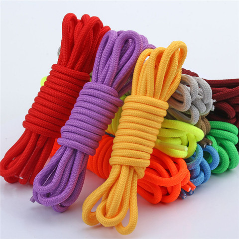 Par de cordones elásticos Unisex de 80/100/120CM, cordón informal para zapatos, cordón redondo, para vestido de zapatos, Color rosa ► Foto 1/6